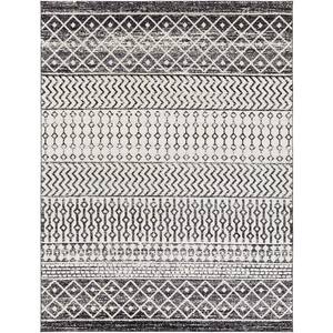Laurine Black/White 6 ft. 7 in. x 9 ft. Area Rug