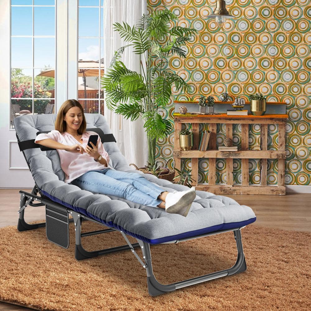 High Load-bearing Household Folding Chairs Office Portable Nap Bed