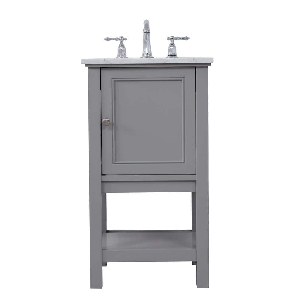 Simply Living 19 in. W x 18.38 in. D x 33.75 in. H Bath Vanity in Grey with