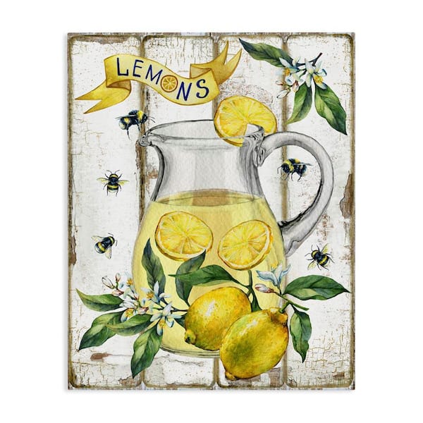 Stupell Industries Farmhouse Fresh Lemon by Creatif Belle Unframed Food Graphic Art Print 20 in. x 16 in.