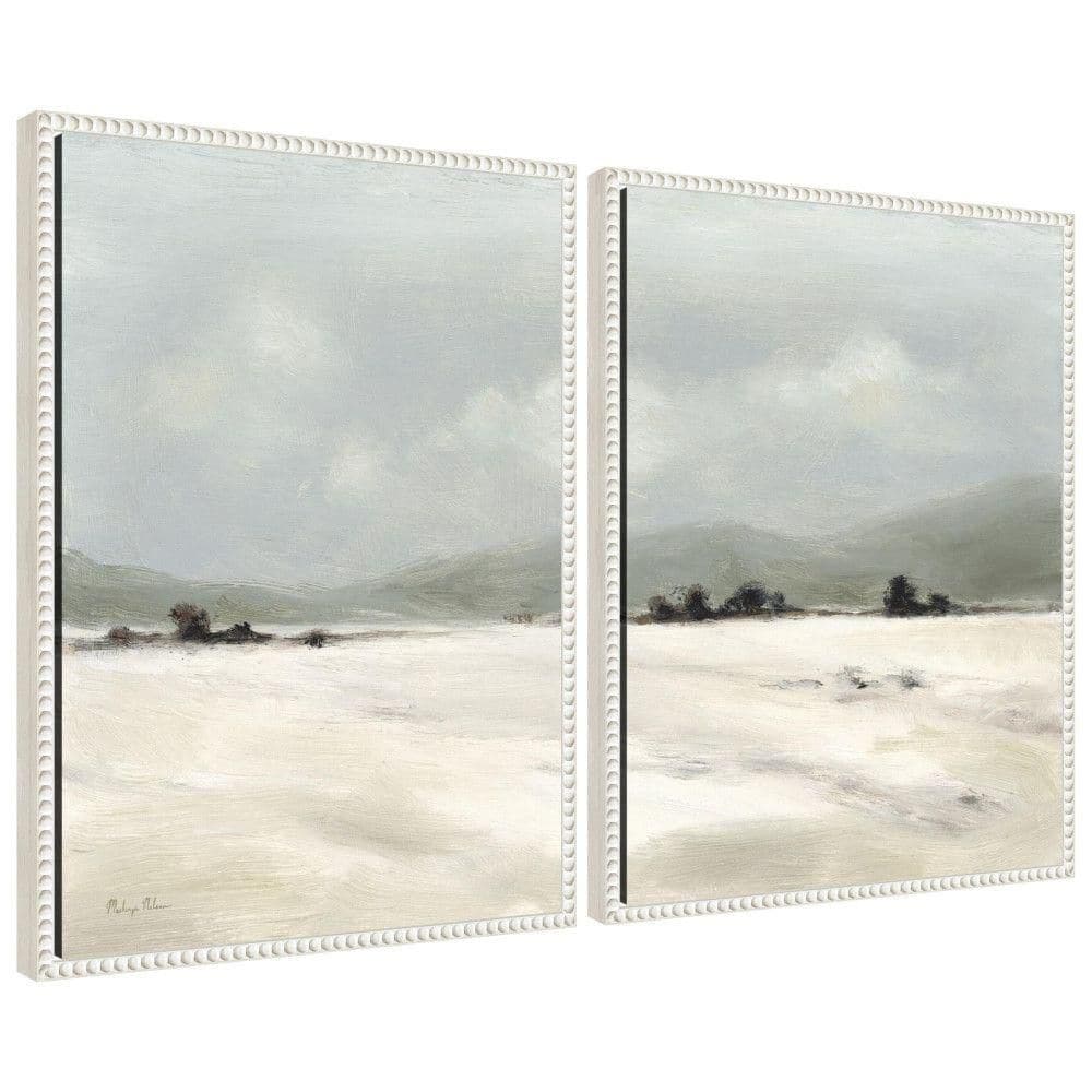 "2 Piece Sylvie ""December Mist"" by Mackenzie Nelson Landscape Framed Art Print Set 24 in. x 18 in." price history on PriceWatchPro
