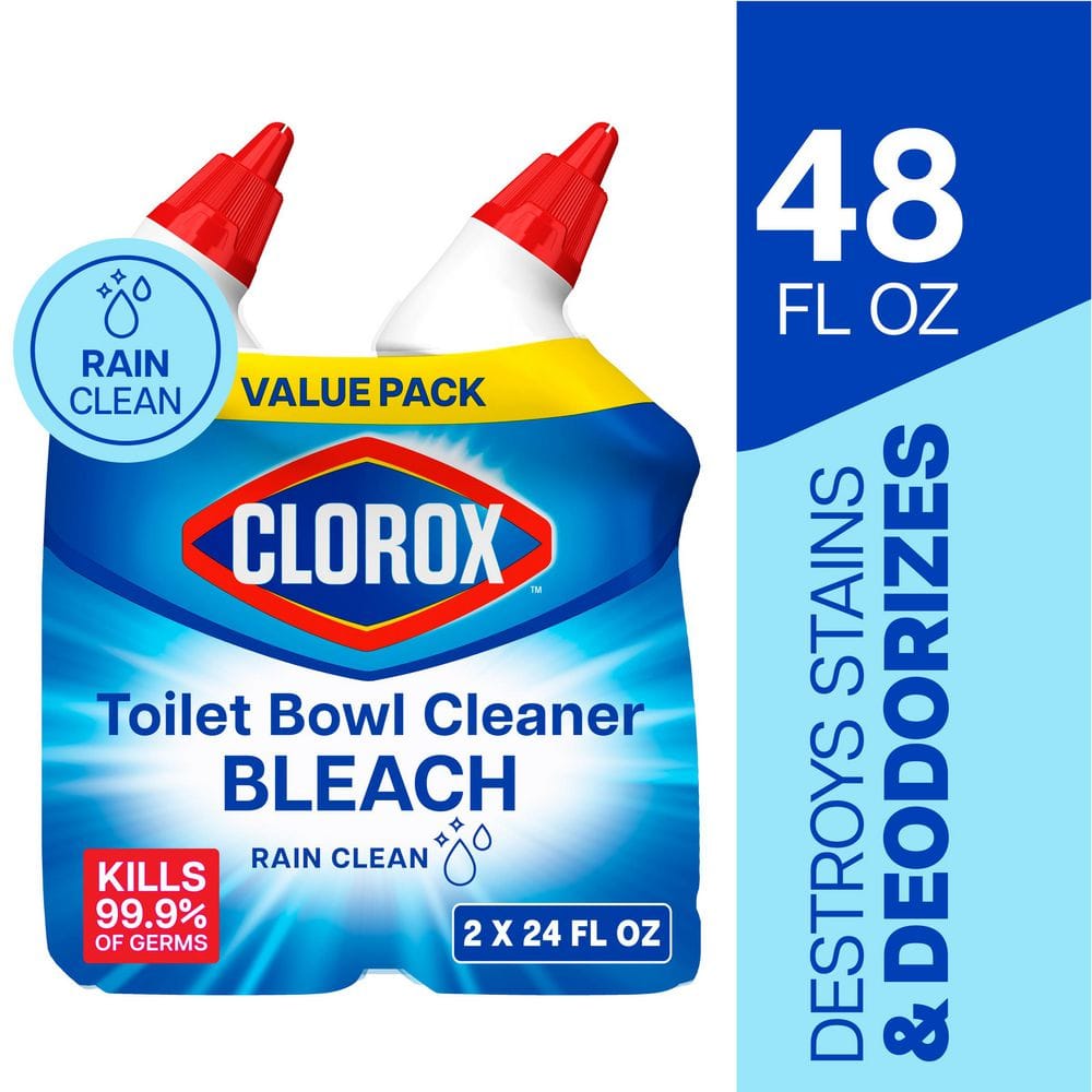 Clorox 24 oz. Rain Clean Toilet Bowl Cleaner with Bleach (2-Pack