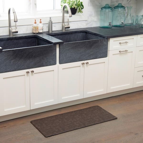 Trenton Solace Espresso 17 in. x 39 in. Anti Fatigue Kitchen Mat