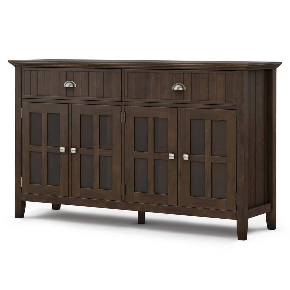 Acadian 60'' Brunette Brown Solid Wood Sideboard Buffet