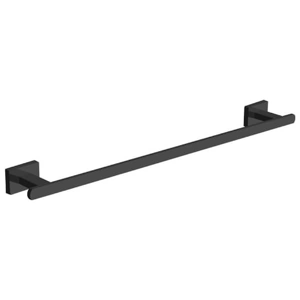 General Hotel 21.3 in. Wall Mounted Towel Bar in Black