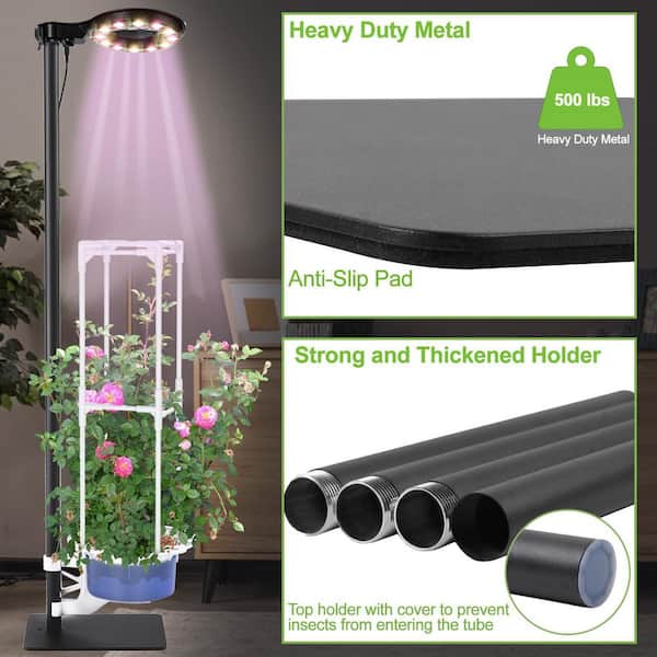 N/A Tall Indoor Plant Hydroponic Growing System w/ LED Grow Light