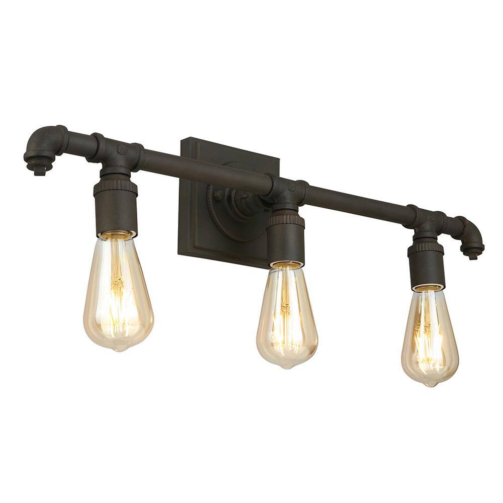 Wymer 23.11 in. W x 5.51 in. H 3-Light Matte Bronze Bathroom Vanity Light w