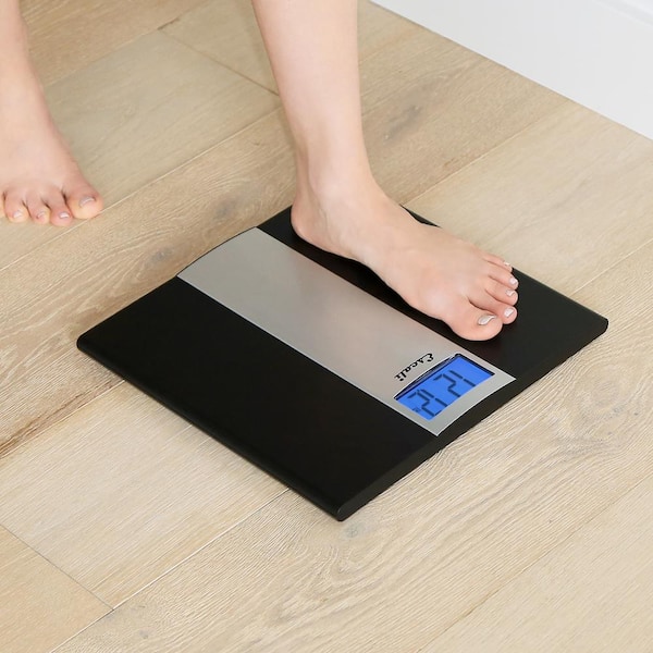 GE Smart Scale for Body Weight and Fat Percentage with All-in-one LCD  Display, Digital Bathroom Weight Scales Bluetooth Rechargeable Body Fat  Scale