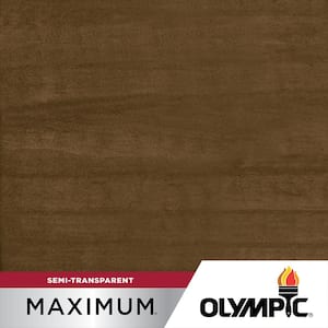 Maximum 5 gal. Dark Oak Semi-Transparent Exterior Stain and Sealant in One Low VOC