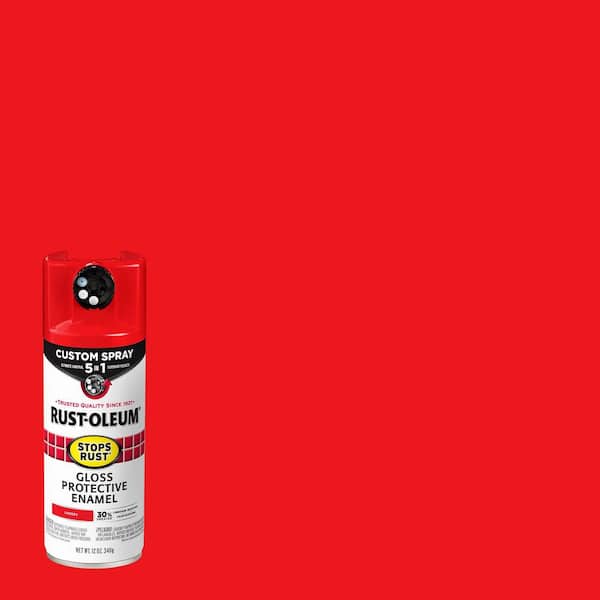 Rust-Oleum Stops Rust 12 oz. Custom Spray 5-in-1 Gloss Cherry Spray Paint (Case of 6)