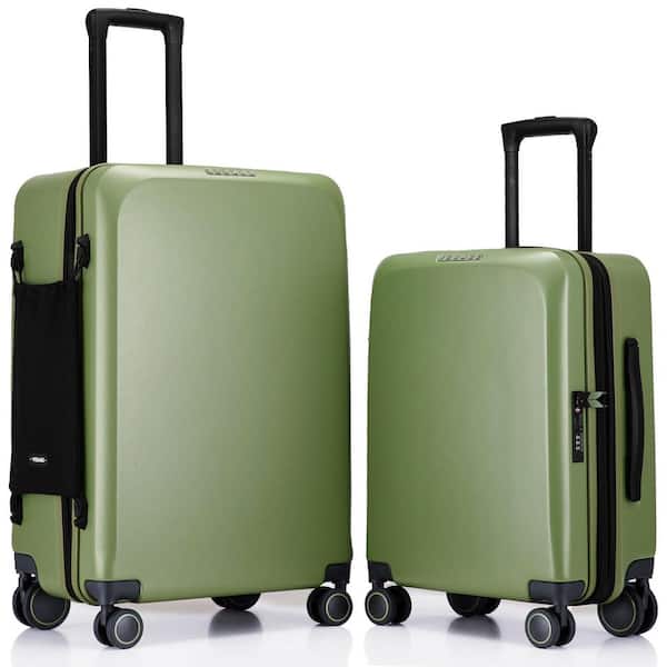 Suitcase on wheels Women hard retro rolling luggage set trolley