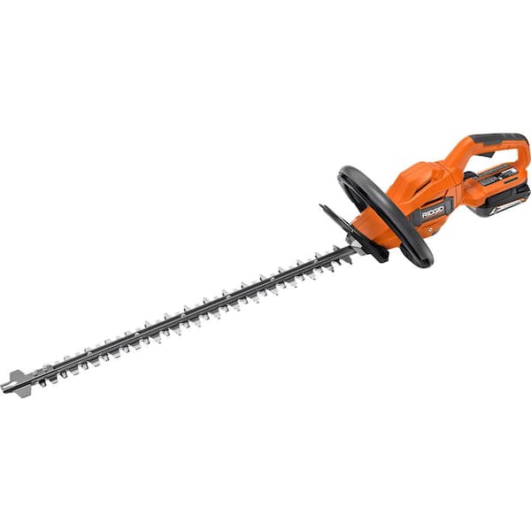 markør værdig rutine RIDGID 18V Brushless Cordless Battery 22 in. Hedge Trimmer with 2.0 Ah  Battery and Charger R01401K - The Home Depot