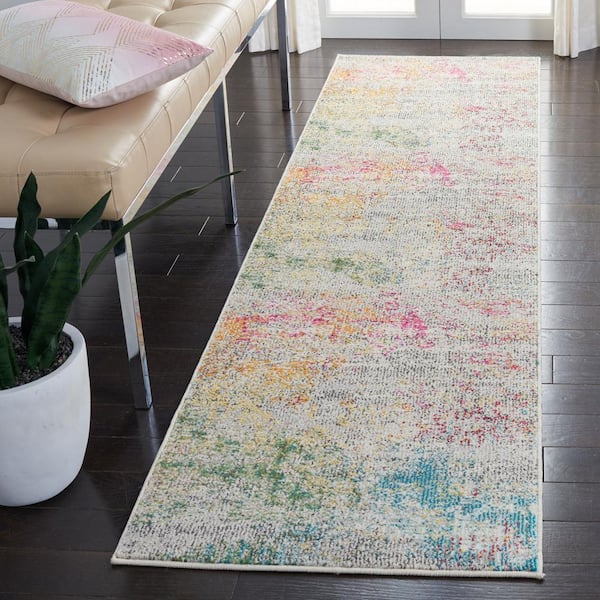 Madison Gray/Gold 2 ft. x 10 ft. Runner Rug