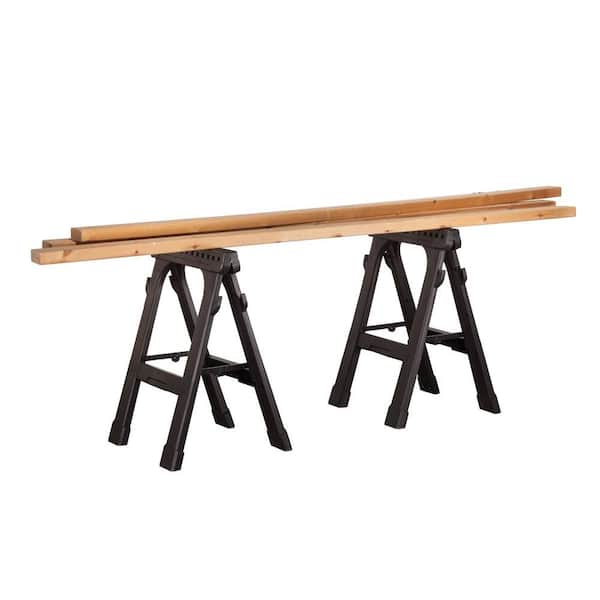 Husky 23 in. Folding Sawhorse (2-Pack 