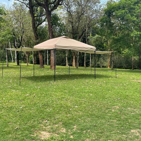 10 ft. x 10 ft. Kahaki Aluminum Pop-Up Outdoor Canopy Tent 10 ft. x 10 ft. Kahaki Aluminum Pop-Up Outdoor Canopy Tent