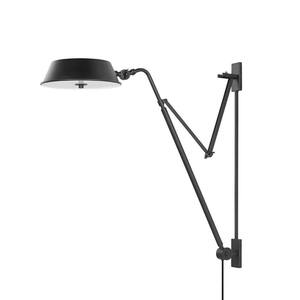 Justin 3 Light Soft Black Plug-in Sconce