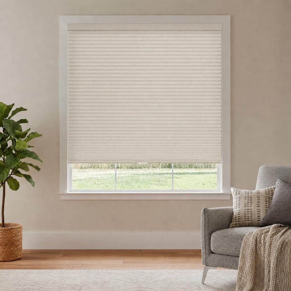 "Cut-to-Width Sand Light Filtering Cordless Double Cell Cellular Shades - 54.25""W X 48""H" price history on PriceWatchPro