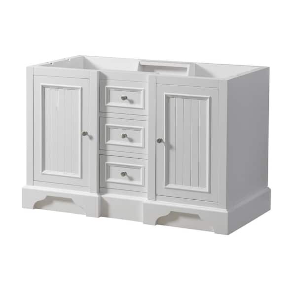 Direct vanity sink Kingswood 48 in. W x 23 in. D x 32 in. H Bath Vanity Cabinet without Top in White