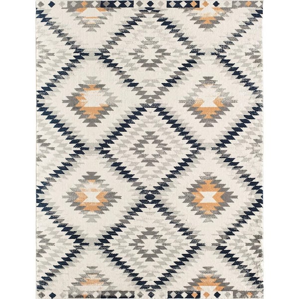 Bodrum Kilim Gold Beige 2 ft. x 6 ft. Area Rug