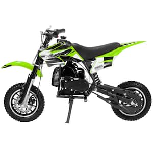 49 cc 2-Stroke Green Gas Power Mini Pocket Dirt Bike Dirt Off Road Motorcycle Ride-on Motorcycle