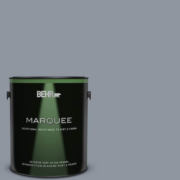 BEHR MARQUEE 1 gal. #750F-4 Raging Sea Semi-Gloss Enamel Exterior Paint & Primer