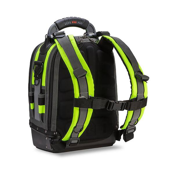VETO PRO PAC 12 in. 39-Pocket Hi-Viz Yellow Nylon Bag/Tote