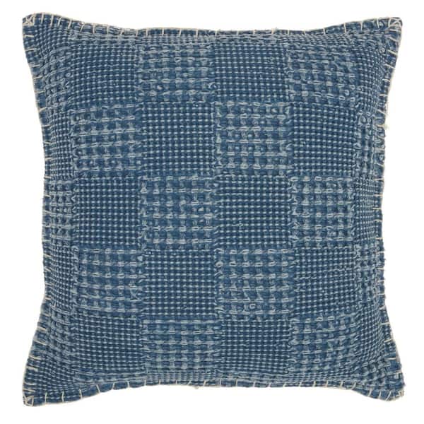Mina Victory Lifestyles Ocean Blue 18 in. x 18 in. Throw Pillow
