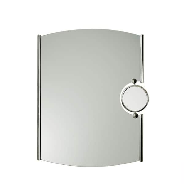 Garrido Bros. and Co. 24 in. W x 30 in. H Bi-View Framed Bathroom Mirror and 3X Hairdressing Magnifier