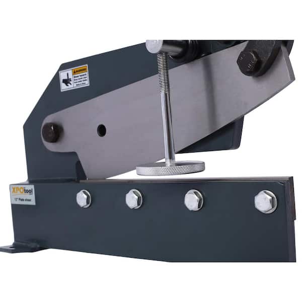 12 in. Sheet Metal Plate Shear Solid Construction Mounting Type Metal Shear High Precision Manual Hand Plate Shear