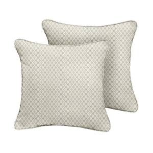 16 in. H x 16 in. W x 6 in. D Square Outdoor Throw Pillow (2-Pack) in Sunbrella