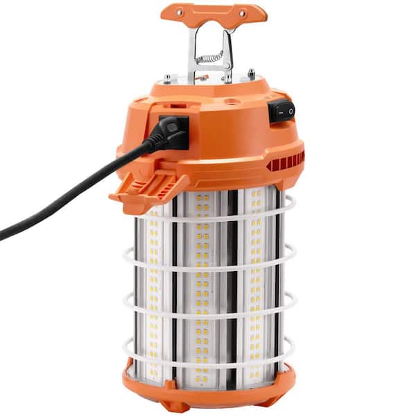150W LED Work Lamp, 20000 lm, 5000K, Durable and Water-Resistant, Linkable, Ceiling/Stand Mount for Job Site