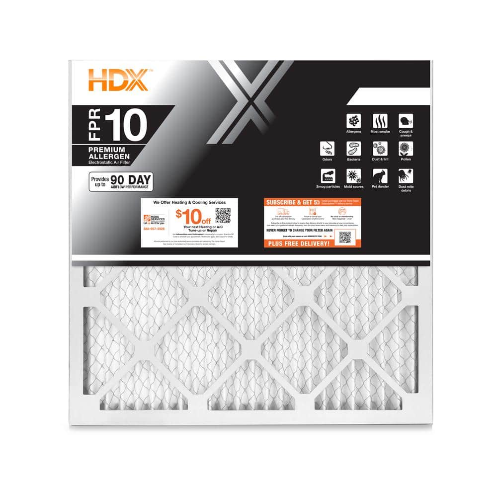 HDX 12 in. x 12 in. x 1 in. Premium Pleated Air Filter FPR 10, MERV 13