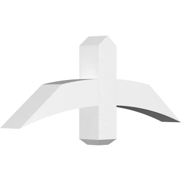 Ekena Millwork Bellingham 36 in. W x 13.5 in. H x 4 in. D Signature Polyurethane Bracket