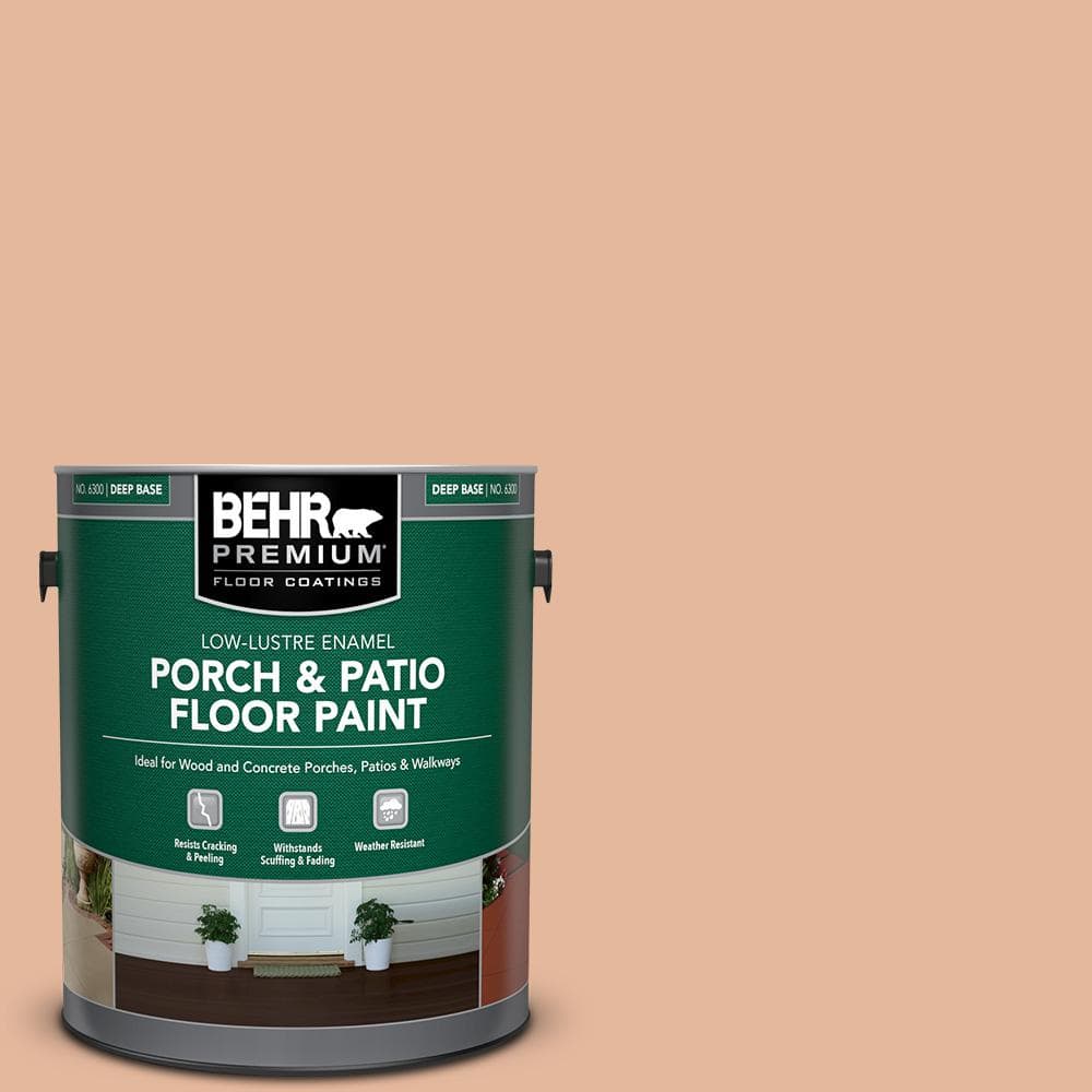 1 gal. #PFC-06 Georgia Peach Low-Lustre Enamel Interior/Exterior Porch and 
