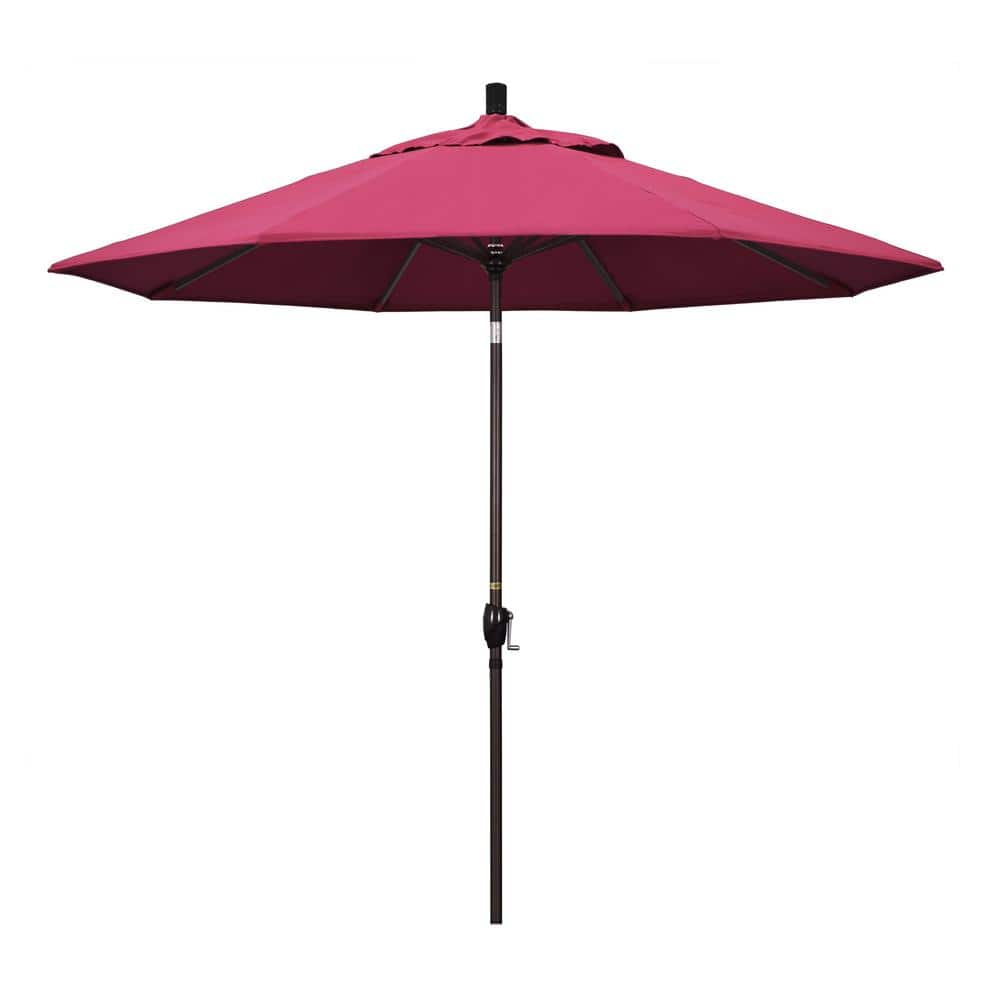 California Umbrella 9 ft. Bronze Aluminum Market Push Button California Umbrella 9 ft. Bronze Aluminum Market Push Button