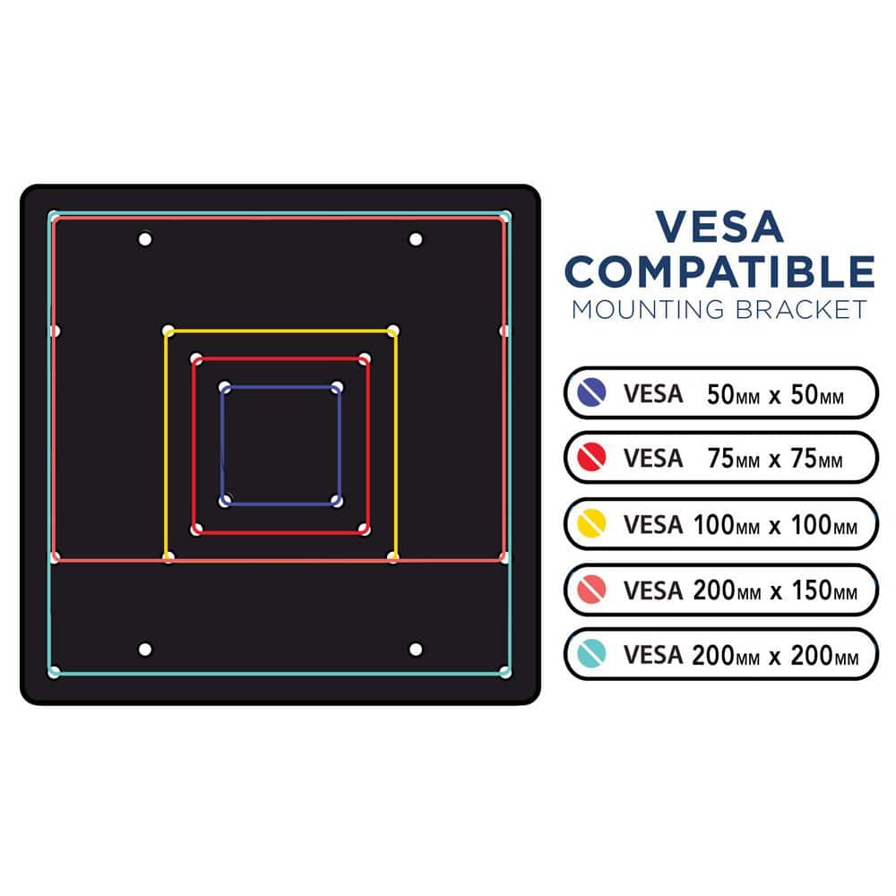 Heavy-Gauge Steel VESA Mount Adapter Plate for 32"-55" TVs