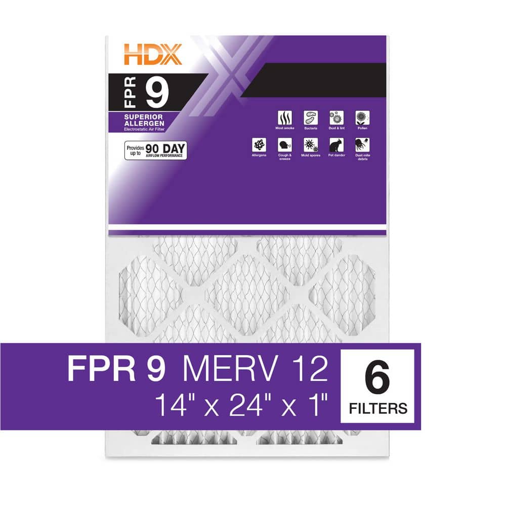14 in. x 24 in. x 1 in. Superior Pleated Air Filter FPR 9, MERV 11 (6-Pack) price history on PriceWatchPro