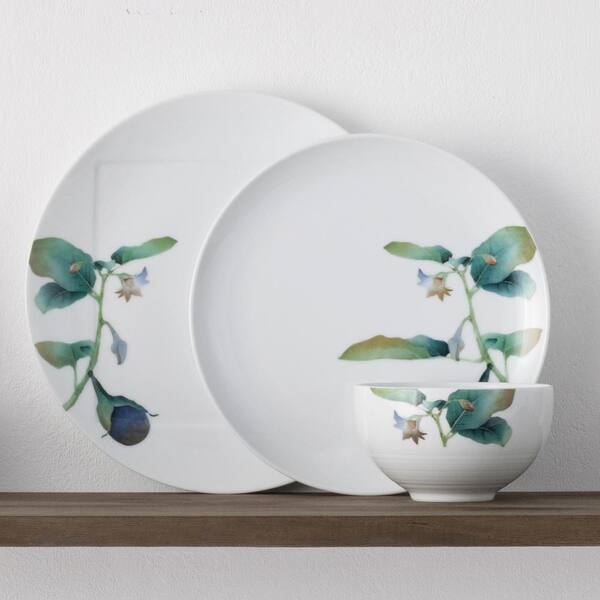 Noritake Kyoka Shunsai 18-Piece White Porcelain Dinnerware Noritake Kyoka Shunsai 18-Piece White Porcelain Dinnerware