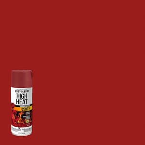 12 oz. High Heat Flat Red Protective Enamel Spray Paint (6-Pack)