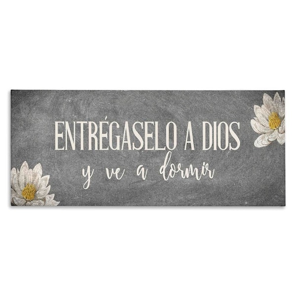 Stupell Industries Give it to God by Kim Allen Gallery Wrapped Unframed Religious Graphic Art Print 10 in. x 24 in.