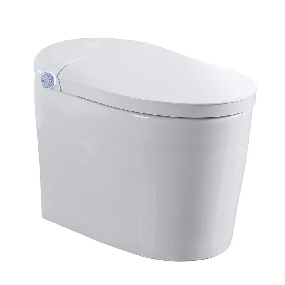 Naby Elongated White Smart Toilet Bidet with Heated Seat, Auto Flush, Auto Open/Close, Adjustable Temp, Remote Control price history on PriceWatchPro