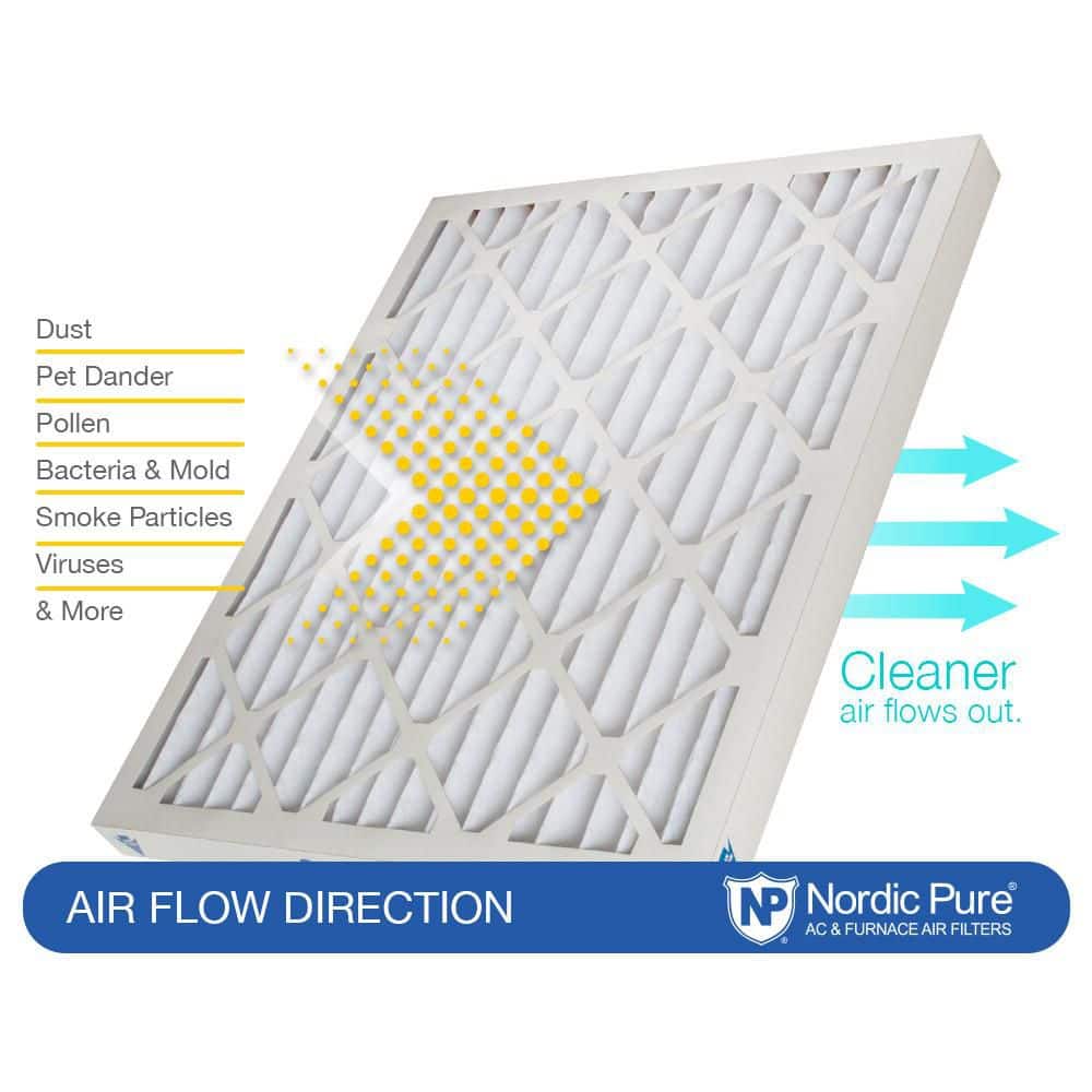 Nordic Pure 16x16x2 Pleated MERV 12 Air Filters 3 Pack