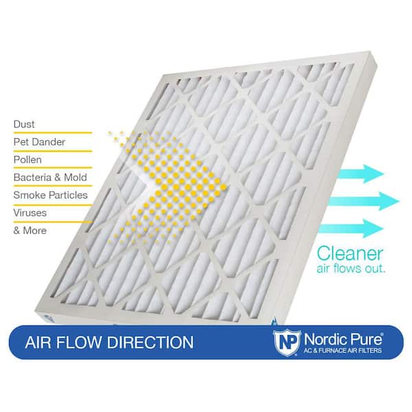 Nordic Pure 18 in. x 25 in. x 2 in. Allergen Pleated MERV 12 