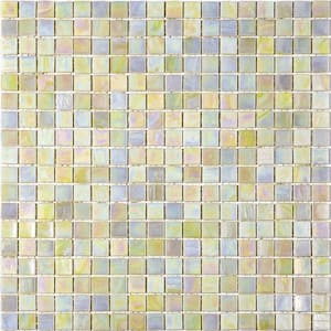 Skosh 11.6 in. x 11.6 in. Glossy Behr French Beige Glass Mosaic Wall and Floor Tile (18.69 sq. ft./case) (20-pack)