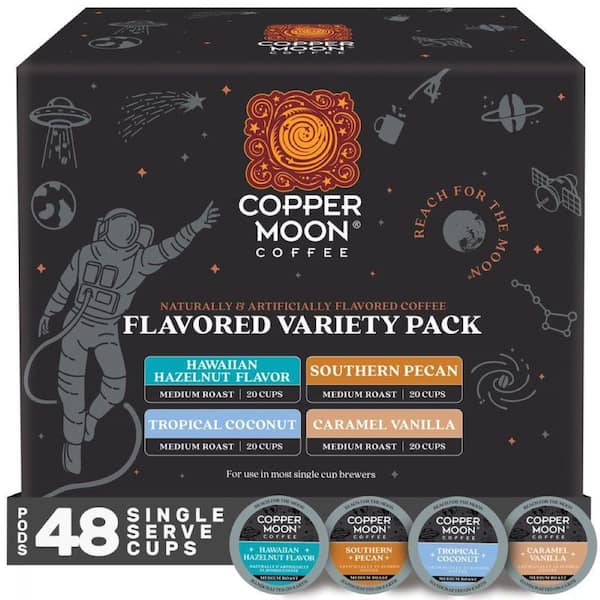 Caramel Vanilla Coconut Hazelnut and Pecan Flavors Single Serve Coffee Pods Keurig K-Cup Brewers 48-Pack Variety Pack