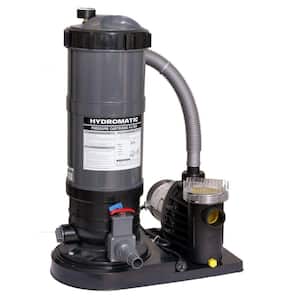 Hydro 90 sq. ft. Cartridge Pool Filter System with 1 HP Pump for Above Ground Pools