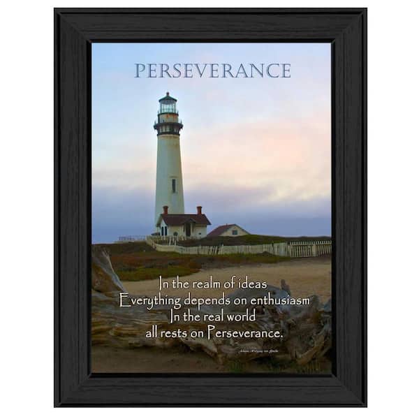 Charlie Perseverance 1-Piece Framed Wall Art 14 in. x 10 in.