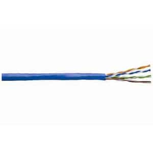 1,000 ft. Blue 24/4 Solid CU CAT5e CMR (Riser) Data Cable