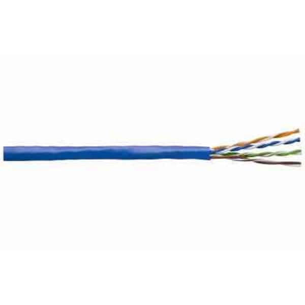 Southwire 1,000 ft. Blue 24/4 Solid CU CAT5e CMR (Riser) Data Cable