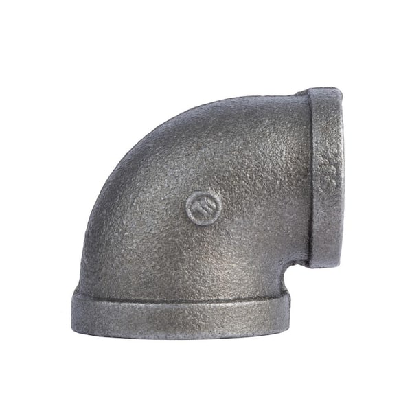 STZ 1 in. x 3/4 in. Black Iron 90 Degree Reducing Elbow